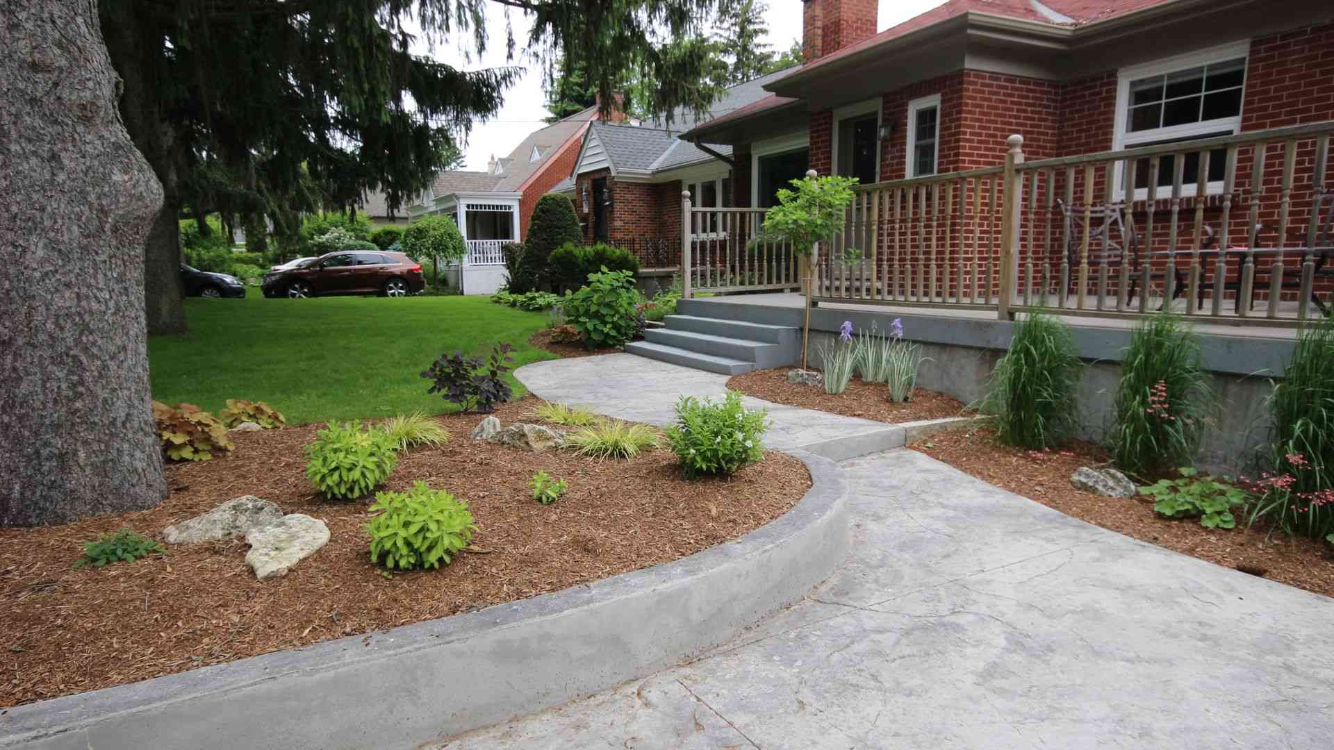 A traditional landscaping project in London Ontario.