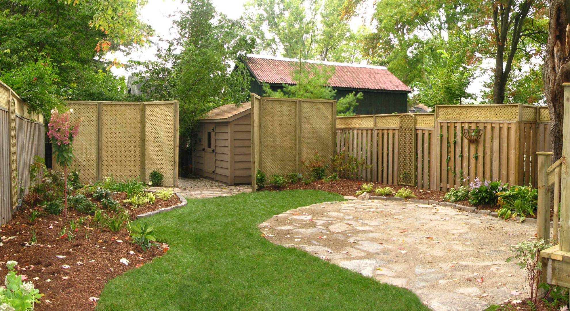 An after photo: complete backyard overhaul.