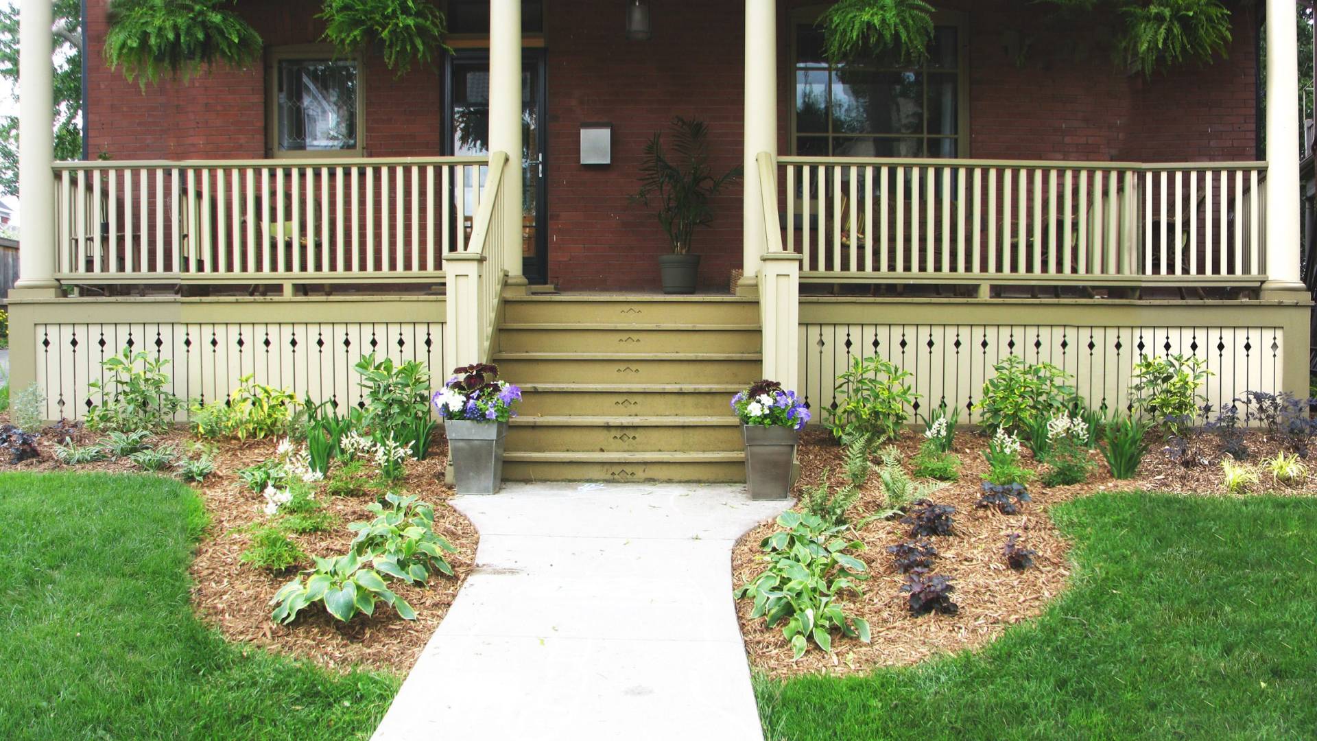 Traditional landscaping project in London Ontario.